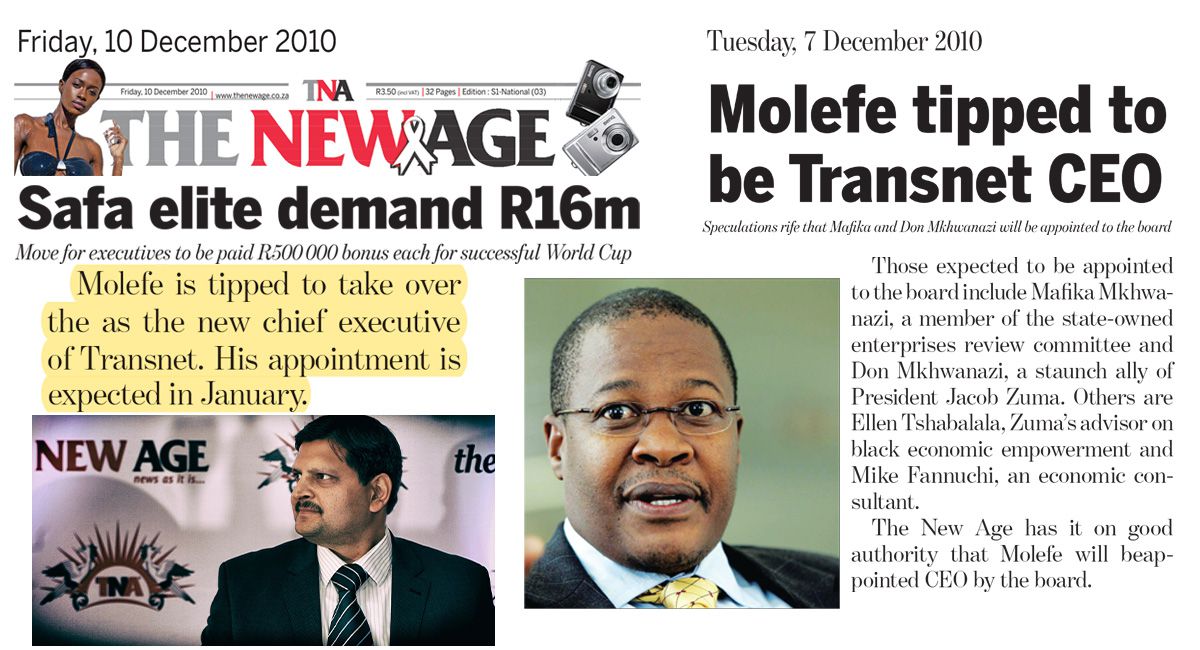 How The New Age Newspaper could predict the future OUTA